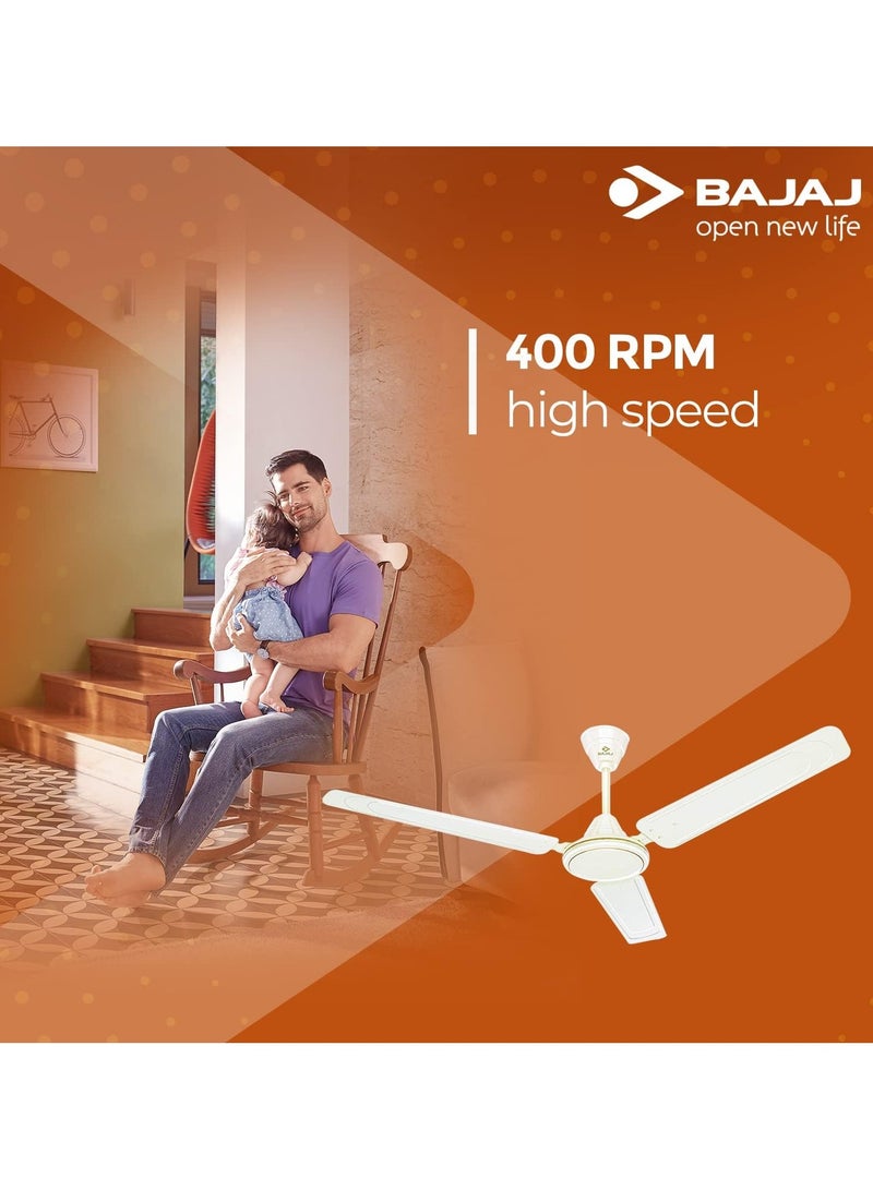 Bajaj مروحة سقف 1400 مم مروحة سقف موفرة للطاقة (بيضاء) - Image 4