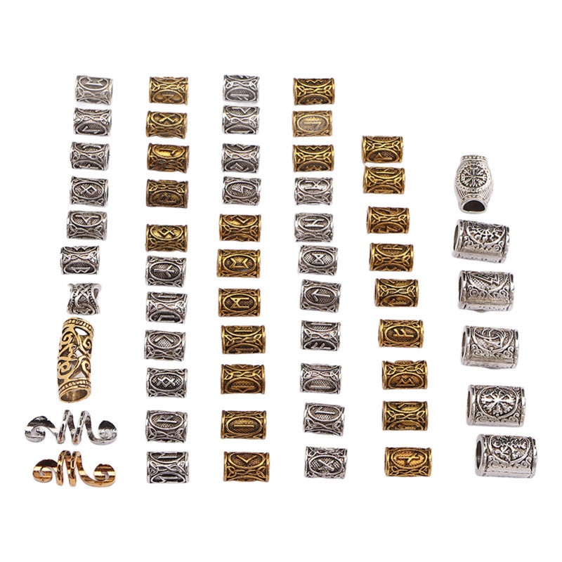 Hair Braid Rings 119 Pcs Durable Alloy Material - Easy To Use Retro Hair Accessories for Daily Wear, Party, Wedding and Photo Shoot - Image 4