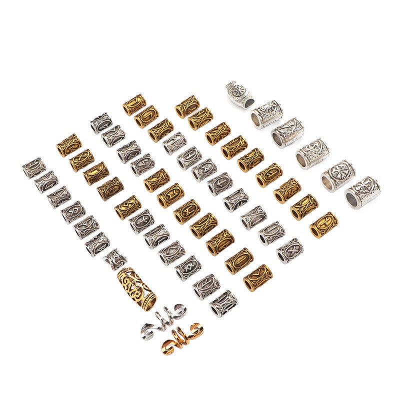 Hair Braid Rings 119 Pcs Durable Alloy Material - Easy To Use Retro Hair Accessories for Daily Wear, Party, Wedding and Photo Shoot - Image 3