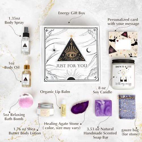 Frerdui Care Package for Women, Self Care Gifts for Women Basket, Gifts for Womens Birthday Unique, Stress Relief for Mom/Wife/Friends, Witchy Gift, Divorce Breakup Gifts, Spa Gift Mother Day, Birthday - Image 2
