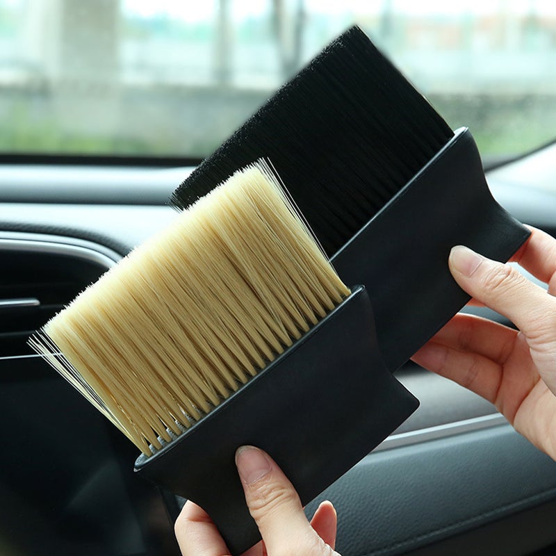 4pcs Dust Brush Portable Car Seat Air Vent Duster Car Detailing Cleaning Tool - Image 1