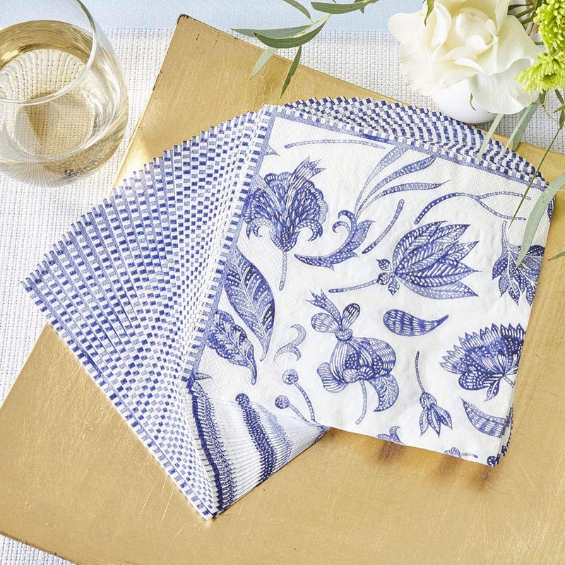 Kate Aspen Blue Willow Wedding Napkins Thick Decorative Dinner Napkins Luncheon Serveware Perfect for Wedding Reception Or Bridal Shower 1 Count Pack of 30