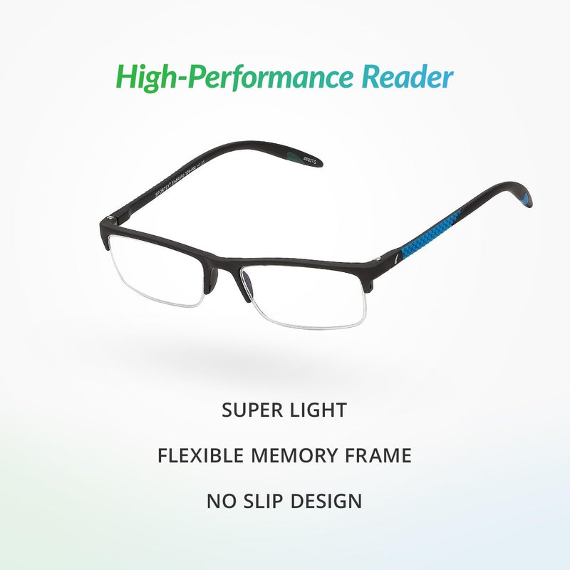 Sportex SAV Sportex Ar4150 Reading Glasses - Flexible, Durable, Ultra-Lightweight, High-Performance Readers for Men and Women - Image 2