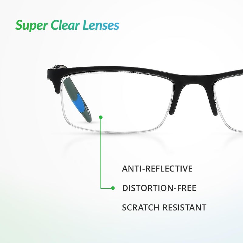 Sportex SAV Sportex Ar4150 Reading Glasses - Flexible, Durable, Ultra-Lightweight, High-Performance Readers for Men and Women - Image 3