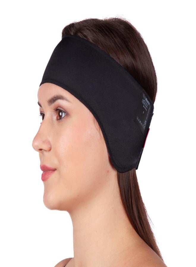 LIPOELASTIC PU 03 Unisex Post-Surgery Compression Ear Band, Self-Fastening Otoplasty Headband, Comforting Ear Bandage (Black, XL) - Image 1