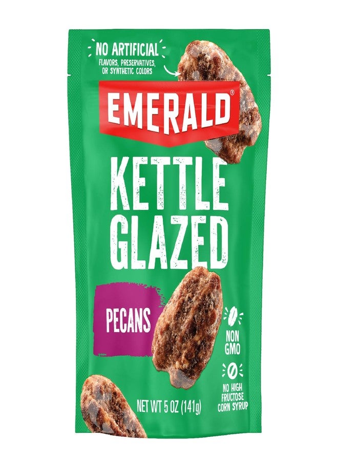 Emerald Nuts Kettle Glazed Pecans (1-Pack), 5oz Resealable Bag, Kosher Dairy Certified, Non-GMO, Contains No Artificial Preservatives, Flavors or Synthetic Colors - Image 1