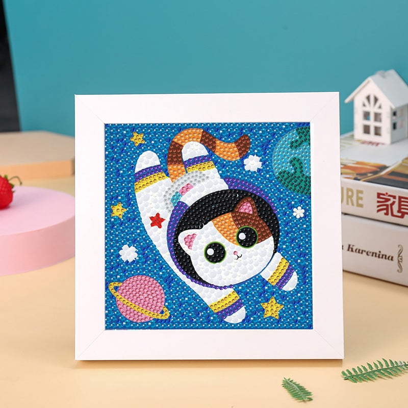 New Cartoon Diamond Painting 5D Diamond Handmade Diy Handmade Full Diamond With Frame Decorative Diamond Painting Wooden Po Frame - Image 3