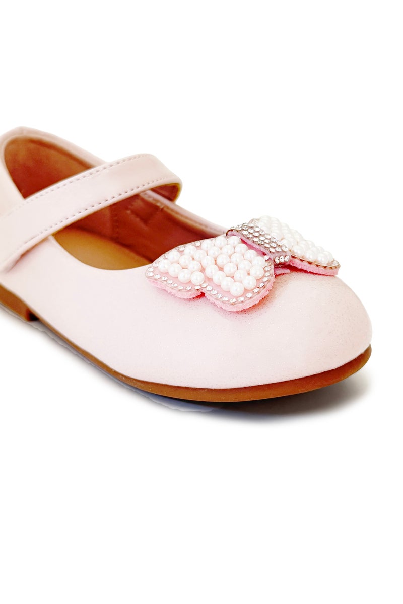 Geoomnii Infant Girls Ballerina Shoes – Soft Closed-Toe Flats for Baby Girls, Comfortable Daily Wear & Special Occasions - Image 4