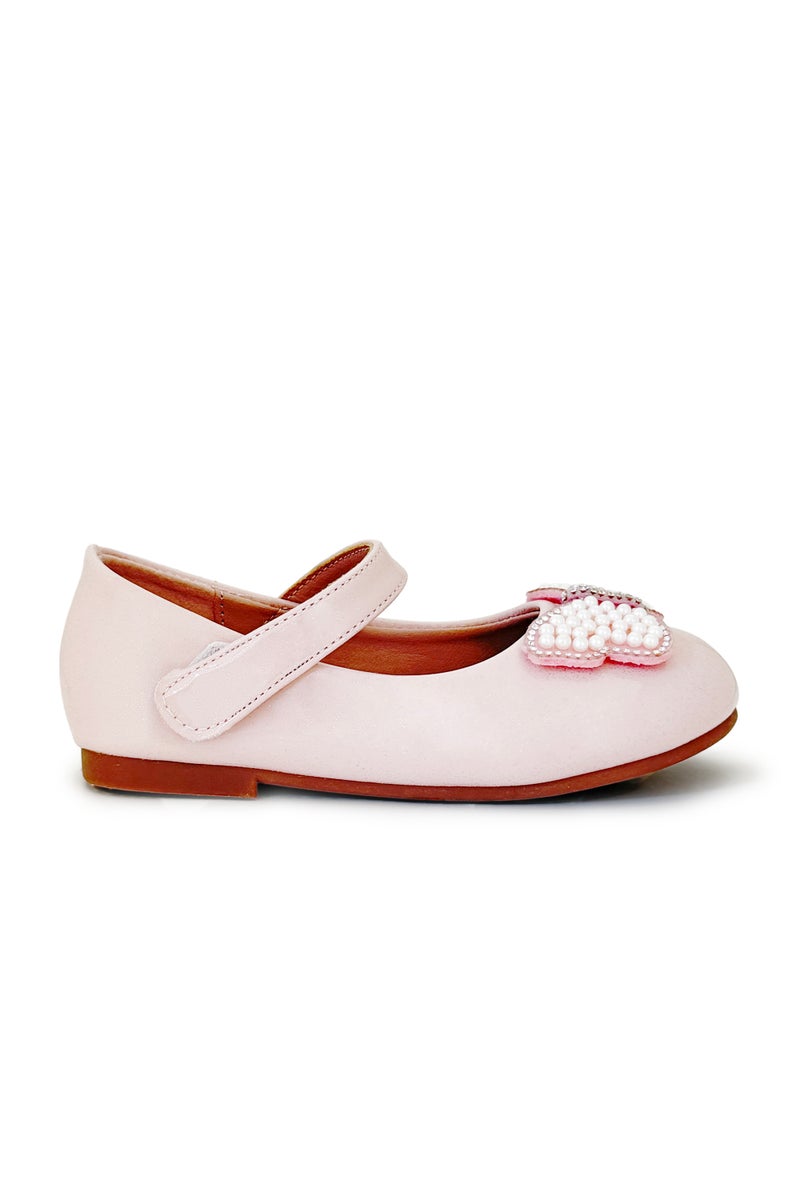 Geoomnii Infant Girls Ballerina Shoes – Soft Closed-Toe Flats for Baby Girls, Comfortable Daily Wear & Special Occasions - Image 2