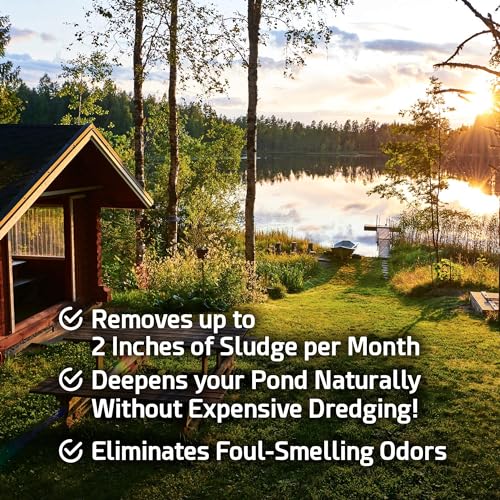 Cabin Obsession Pond Sludge Remover – 5 Pounds Beneficial Pond Bacteria & Enzyme Treatment - 100% Natural Muck Digester – Safe for All Aquatic Life and Recreation - Made in The USA - Image 2