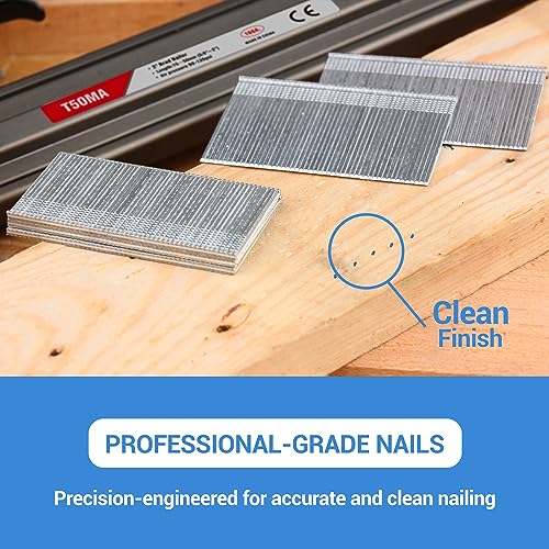 meite 16 Gauge Finish Nails, 2-Inch Galvanized 16GA Finish Nails, Small Straight Finishing Nail, Ideal for Woodworking, Upholstery, and Framing Projects (2,500 Counts) - Image 5