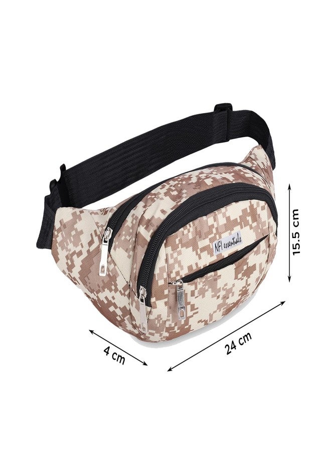 NFI essentials Waist Chest Bag for Men Women Belt Sling Pouch Crossbody Unisex Crossover Fanny Pack One Side Travel Hiking Zip Bag Multipurpose Adjustable Strap Shoulder Running Money Phone Bag - Image 4