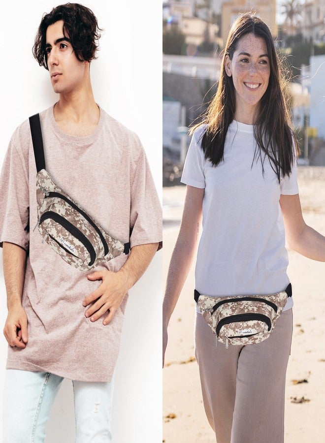 NFI essentials Waist Chest Bag for Men Women Belt Sling Pouch Crossbody Unisex Crossover Fanny Pack One Side Travel Hiking Zip Bag Multipurpose Adjustable Strap Shoulder Running Money Phone Bag - Image 2