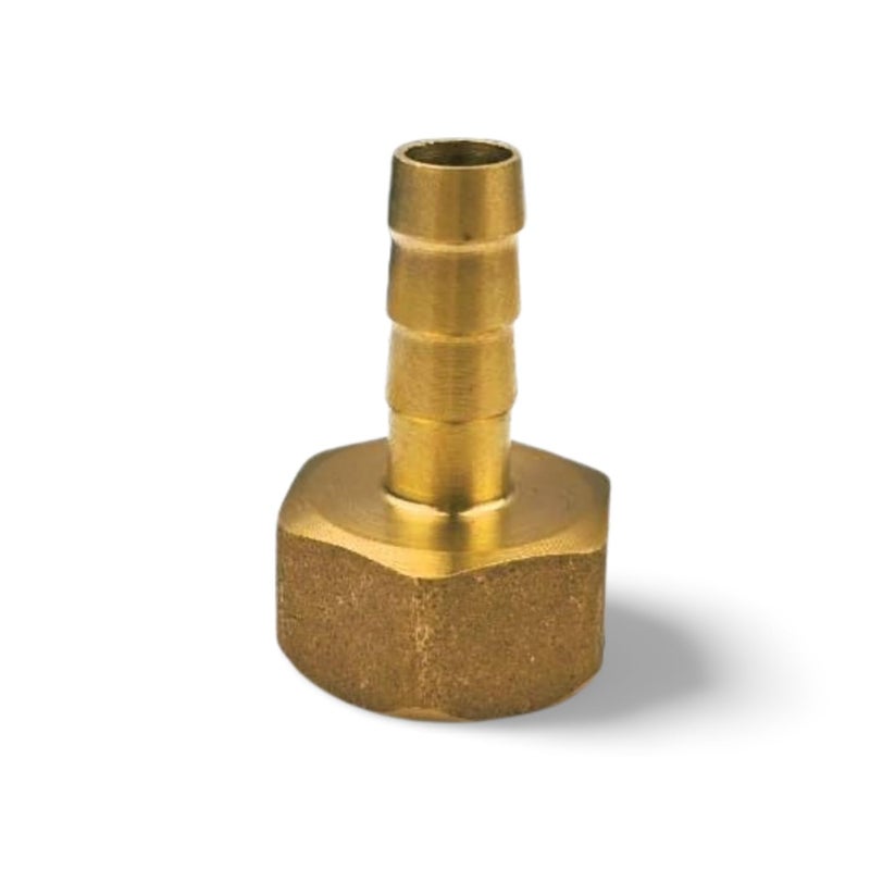 Gold Brass Hose Connector, 18mm, Inner Thread, Metal Connector - Image 2