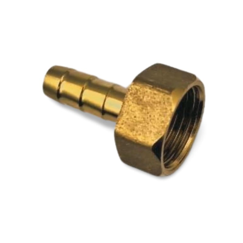 Gold Brass Hose Connector, 18mm, Inner Thread, Metal Connector - Image 1