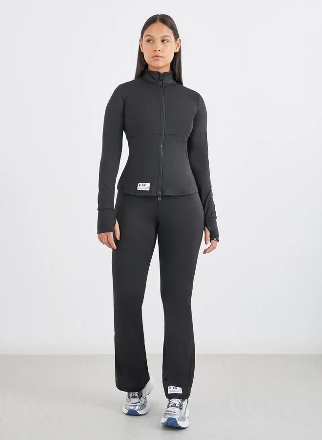 ستايلي اكتيف جاكيت ستيلي جيمسباير - سحاب مزدوج بتفاصيل ملصق وعروة