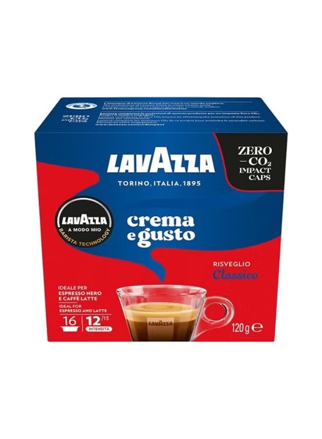 Lavazza A Modo Mio Crema e Gusto Calssico Coffee Capsules - 16 Capsules