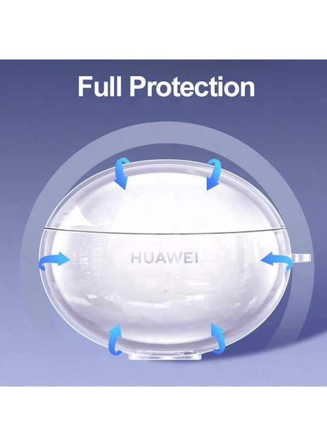 Transparent for Huawei FreeBuds 7i Case, with Cleaning Kit and Lanyard, Soft TPU Cover - Image 5