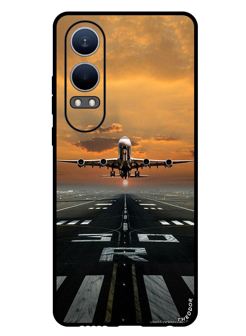 Theodor Protective Case Anti Scratch Shock Proof Bumper Cover For Oppo K12x (China) Plane takeoff - Image 1