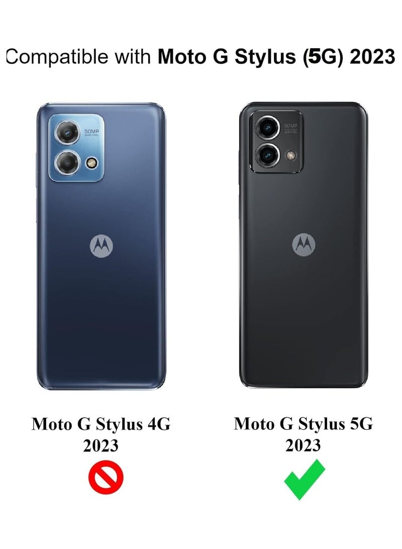 HuHa Motorola G Stylus 5G Case Cover, Thin TPU Cover Slim Fit Shockproof Flexible Protective Phone Case Cover for Moto G Stylus 5G 2023 - Black - Image 2