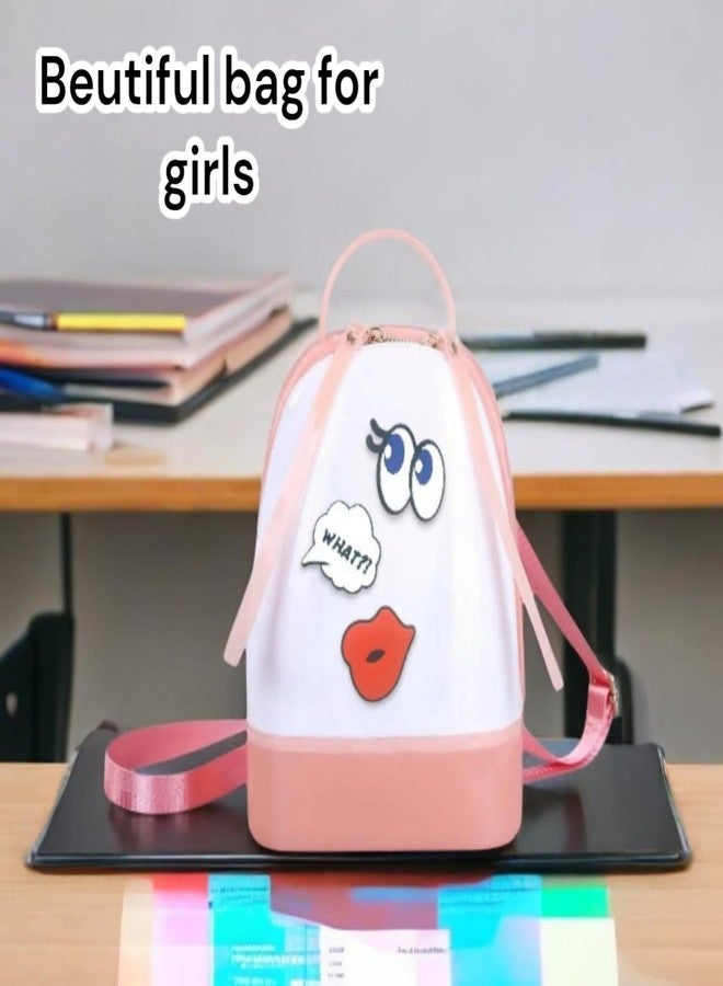 AMANVANI Kids School Bag For Girls (1 Pcs) Cute Mini Backpack Silicone Bag Pouch For Kids, Cartoon Toy Children'S Gifts Girls/Kids Baby School Bag For Kids, Picnic Bag, Tuition Bag - Image 2