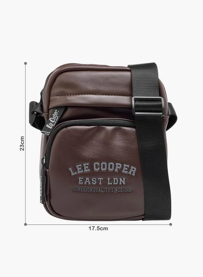Lee Cooper Men Textured Crossbody Bag