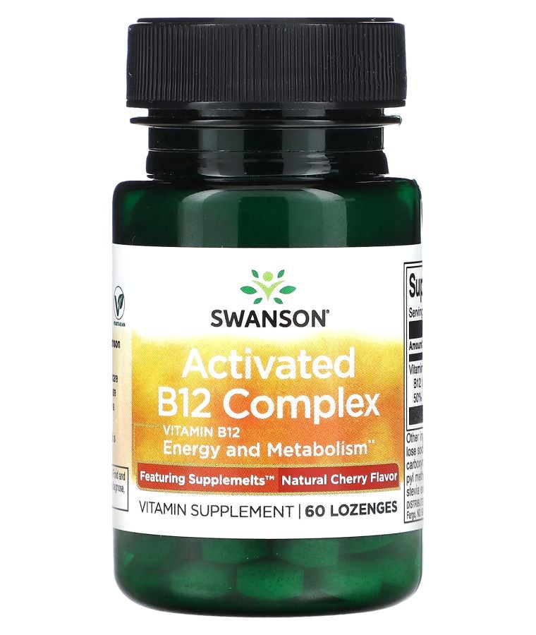 Activated B12 Complex Natural Cherry 60 Lozenges (2000 mcg per Lozenge)