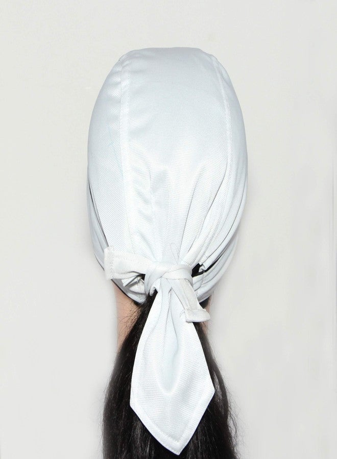 PAROPKAR Cooling Helmet Liner - Do Rag/Dew Rag Skull Cap Beanie for Men - Pirate Hat Bandana & Motorcycle Head Wrap (White) - Image 5