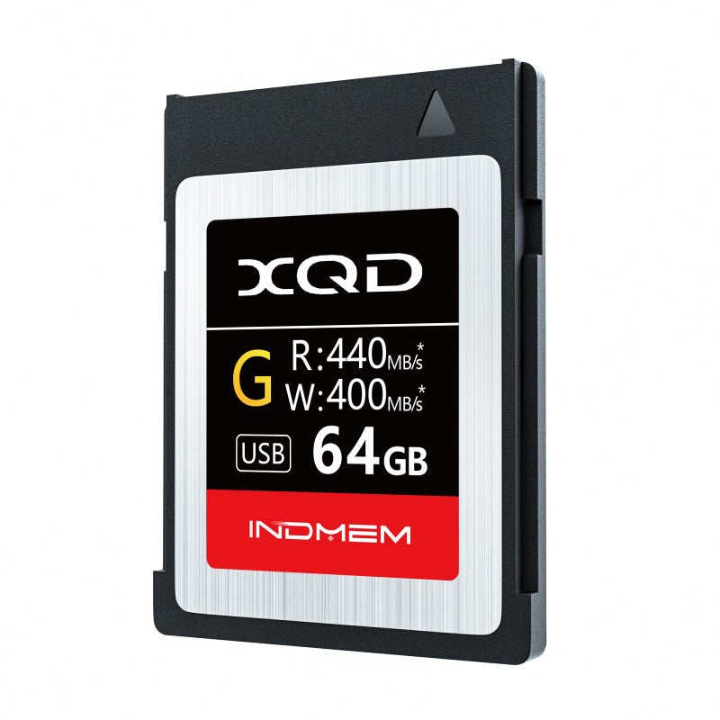 INDMEM XQD 64GB Memory Card, 5X Tough MLC XQD Flash Memory Card High Speed G Series| Max Read 440MB/s, Max Write 400MB/s - Image 1
