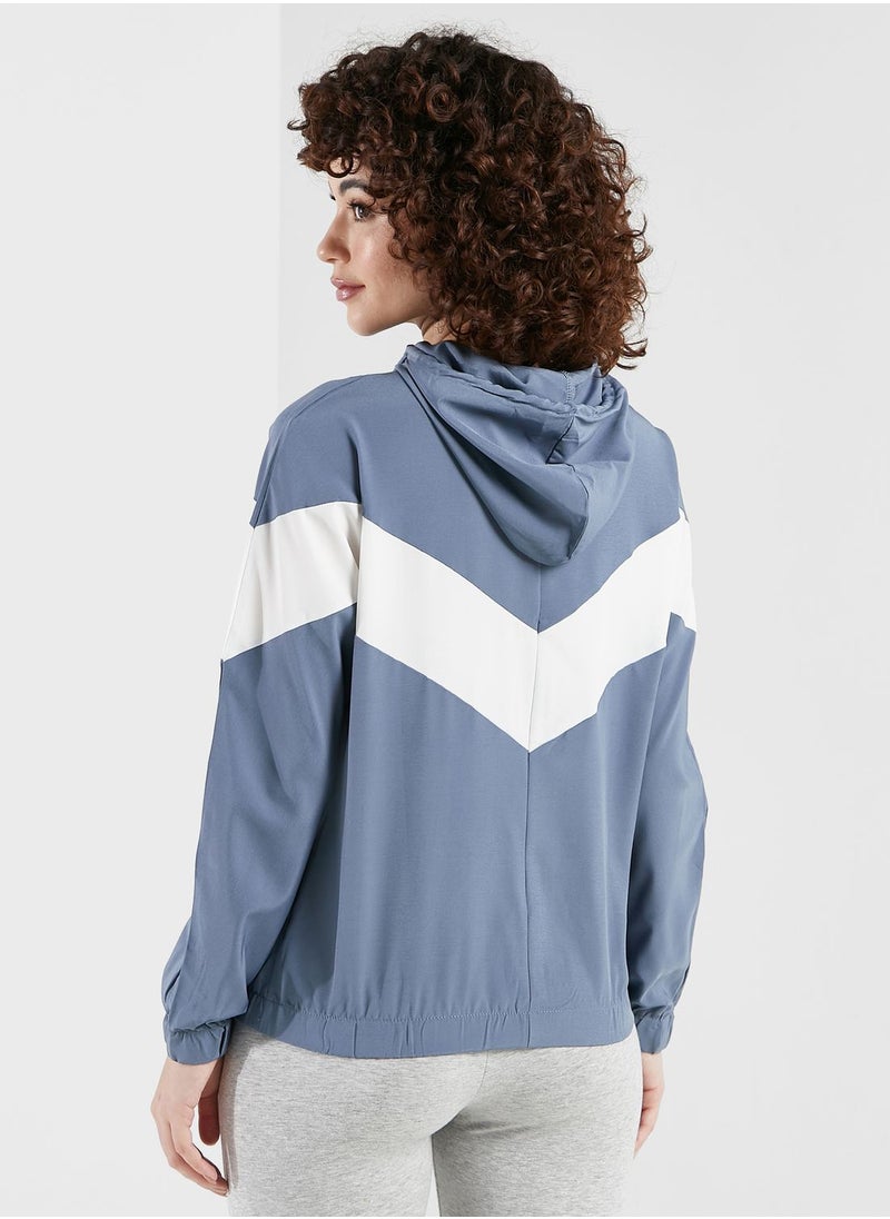 FRWD - Zip Front Colorblock Athletic Jacket - Image 1