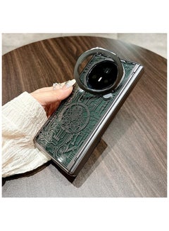 General Case for Honor Magic V3 (2024) Frosted Mechanical Texture Phone Case with Front Screen Protector & Lens Protection Stand Ultra-thin Shockproof Protective Back Cover  - Image 3