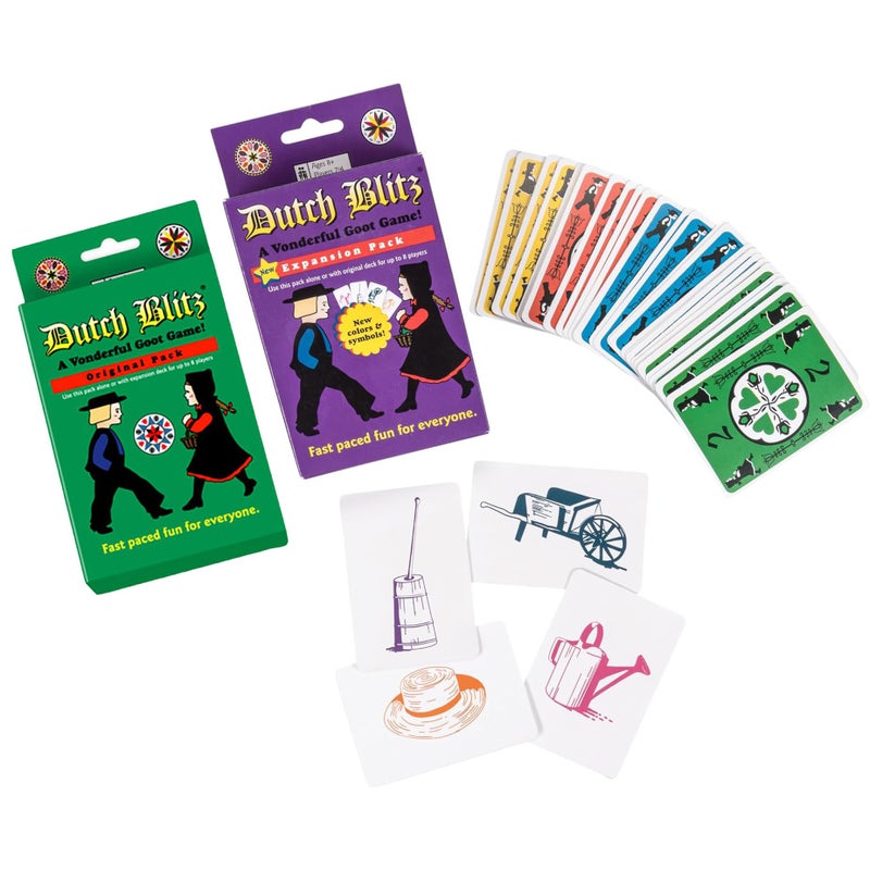 Dutch Blitz: Original and Purple Expansion Combo, Fast Paced Card Game, Fun for Everyone, Great Family Game, Combine Packs to Play with up to 8 Players, for Ages 8 and Up - Image 2