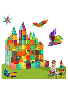 TEGRILO 100pcs Magnetic Building Blocks Kids Magnetic Building Blocks Set 3D Building Educational Toys for Kids  - Image 1