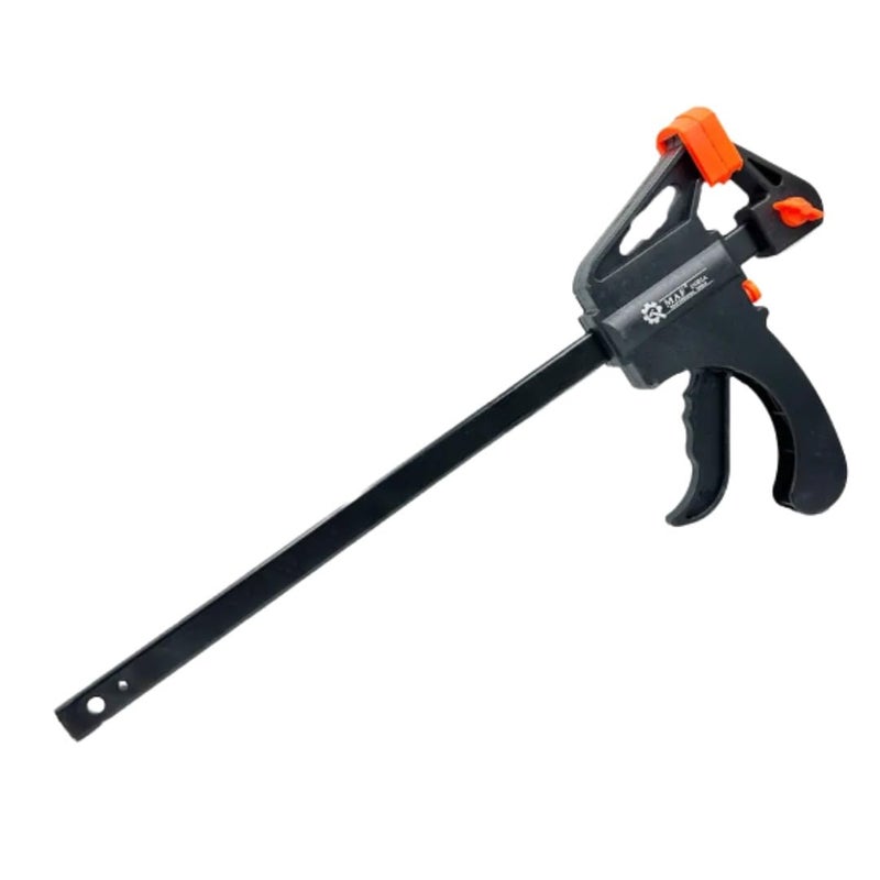 Homdum مشبك بار سريع للخشب - إفراج بيد واحدة نوع رافعة، 150 × 60 مم (6 بوصة) - مقبض نايلون متين ومقبض مطاطي مقاوم للخدش (عبوة من 1) - Image 1