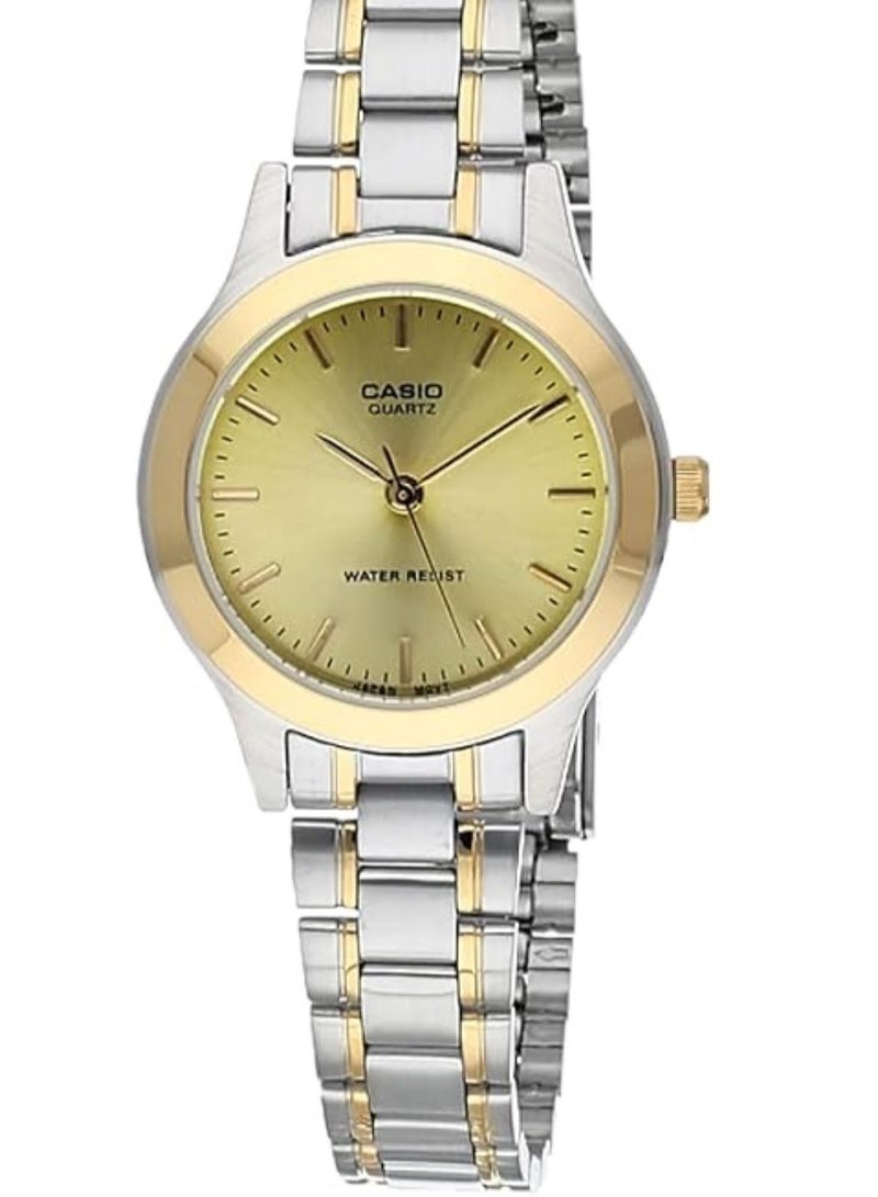 CASIO ساعة كوارتز نسائية، عرض تناظري LTP-1128G-9A
