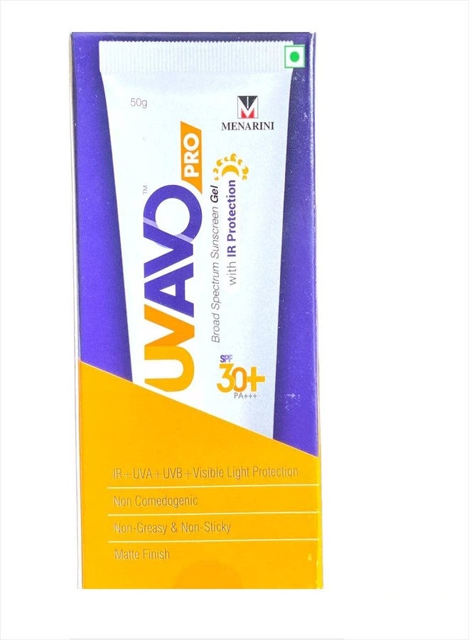 BREEMETIC UVAVO Pro SPF 30 Sunscreen Gel | Sunscreen With SPF 30+ | Oil-Free, Non-Greasy, Matte Finish, UVA/UVB Sun Protection, 50gm - Image 1