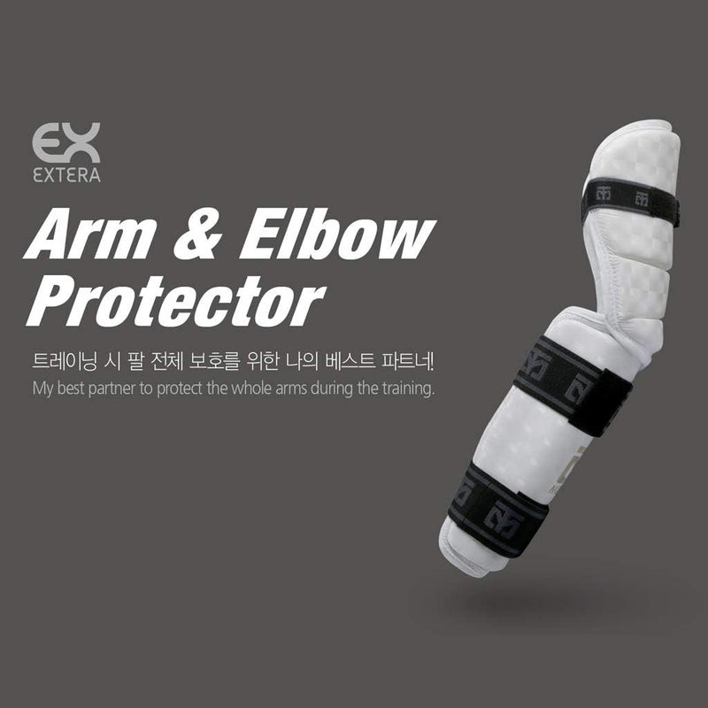 Mooto Korea Taekwondo Extera S2 Arm & Elbow Protectors MMA Martial Arts Kickboxing Gym School Academy Team Match Training (1. XS(Length:19cm or 0.62ft)) - Image 4