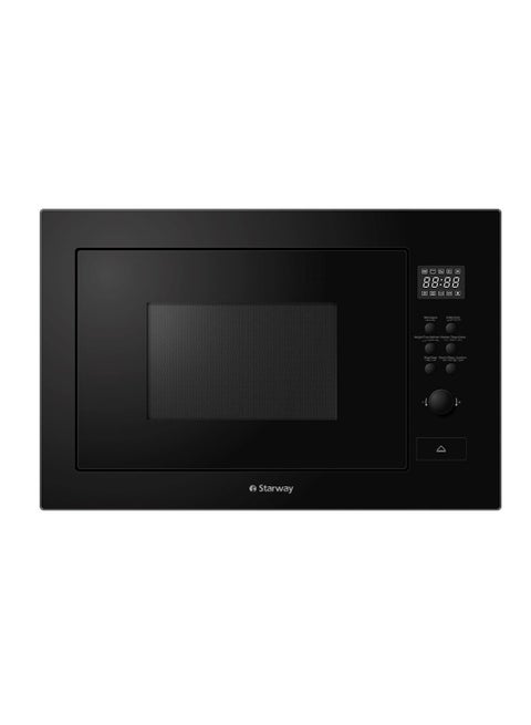 30L Built-in Microwave Oven, Grill, Digital Display, 1450W, All-Steel Surface and Cavity