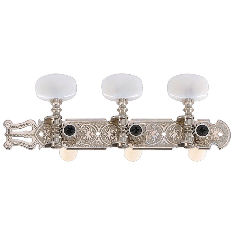 Golden Gate F-2118 Classical Guitar Tuners - 2 Planks (3+3) - Nickel - Image 1