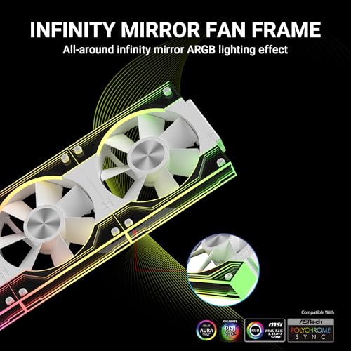 Ant Esports QuartzFlow 3-In-1 120mm ARGB Stackable Case Fan Kit with Forward/Reverse Switch and Wire Free Daisy Chain - White - Image 4
