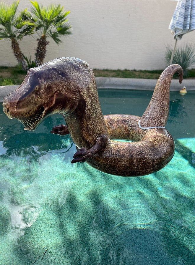 Coconut Float Coconut Outdoor Giant Tyrannosaurus Rex Pool Float - Inflatable T-Rex Ring Float - Durable Long Lasting Pool Float, Beach and Water Toy - Fun Decoration for Pool Parties, Events - Image 3