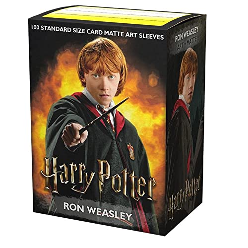 Arcane Tinmen Dragon Shield Sleeves Matte Art 100 CT MGT Card Sleeves Compatible with Magic The Gathering Card Sleeves Pokmon and Other Card Games Limited EDI Harry Potter Ron Weasley - Image 1