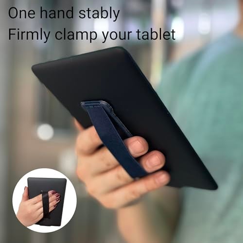 WUOJI Hand Holder Strap for ipad, Tablet Hand Holder Strap, Universal Handle Grip for iPad Kindle, Mini Tablets and Cases (Purple) - 2PC - Image 5