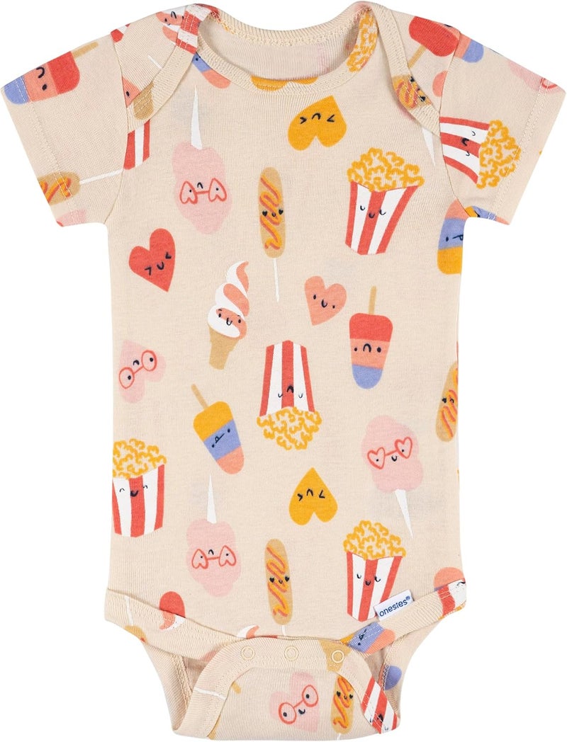 Onesies Brand baby-girls 8-Pack Short Sleeve Printed Bodysuits Baby and Toddler T-Shirt Set - Image 4