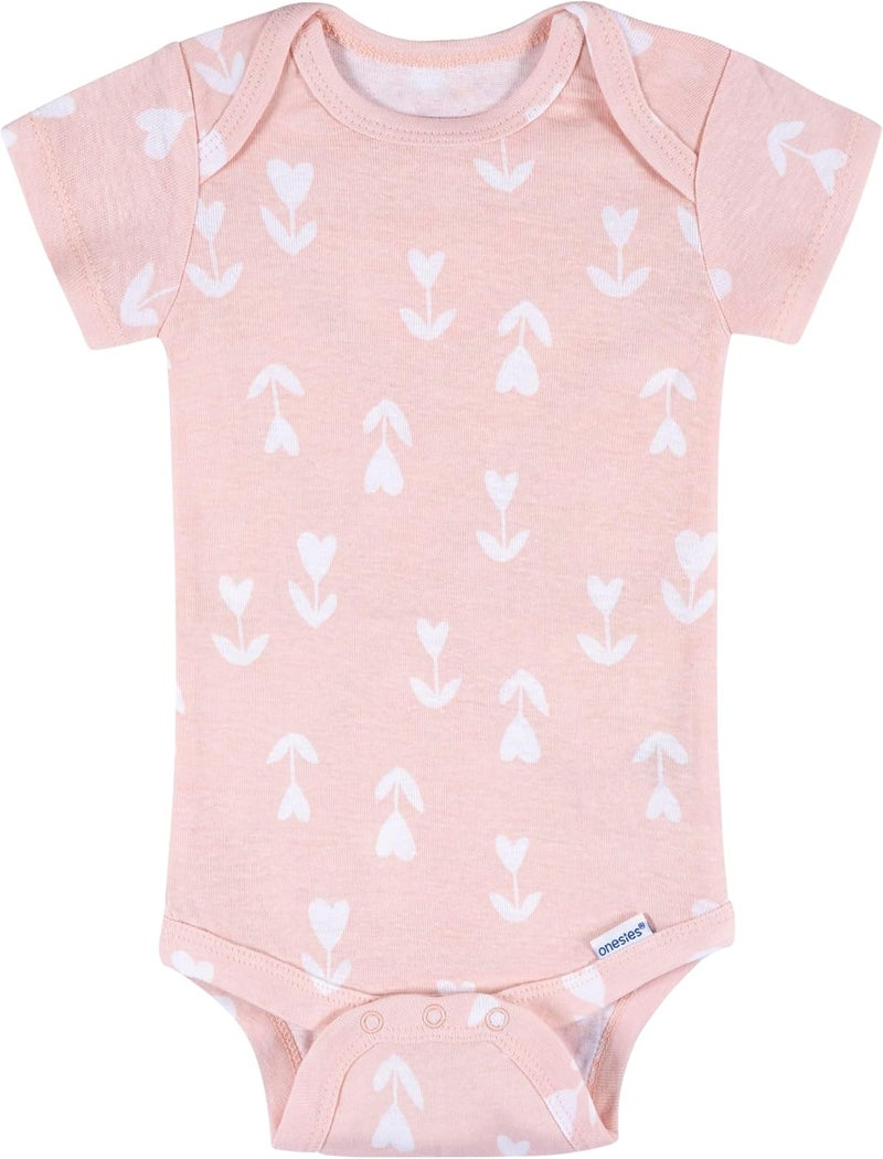 Onesies Brand baby-girls 8-Pack Short Sleeve Printed Bodysuits Baby and Toddler T-Shirt Set - Image 2