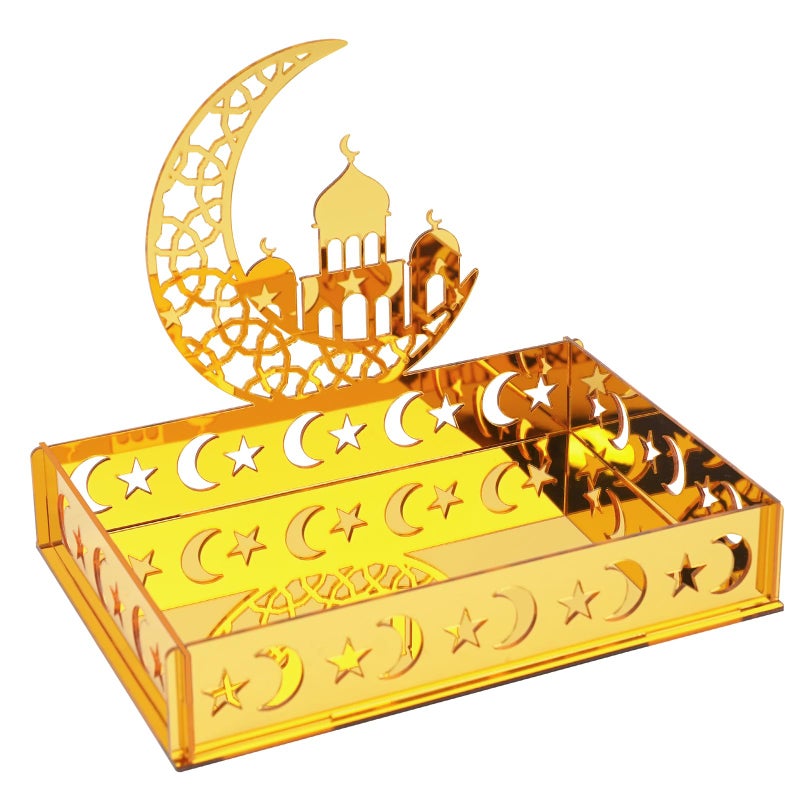 ANOTION EID Decorations for Home 2026 Ramadan Serving Tray Ramadan Table Decor Islamic Ramadan Decor Ramadan Gifts Ramadan Mubarak Sign Ramadan Table Dcor 1 Pack - Image 2