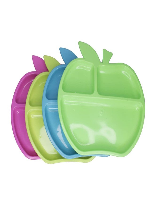 بوكسو طبق مقسم من BOXO Apple Shape مكون من 3 أقسام هدية للأطفال من Navratri Kanya Pujan - 12 طبق - Image 4