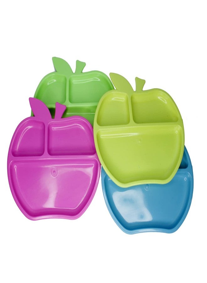 بوكسو طبق مقسم من BOXO Apple Shape مكون من 3 أقسام هدية للأطفال من Navratri Kanya Pujan - 12 طبق - Image 5