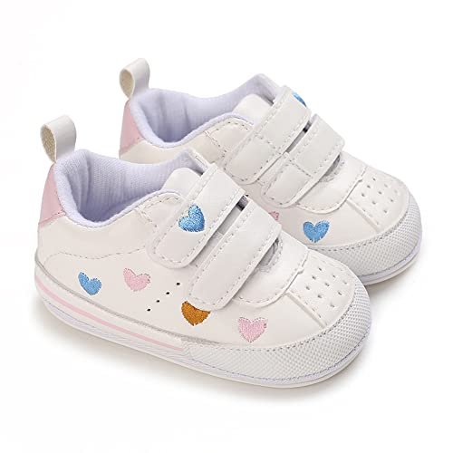 Clowora Baby Boys Girls Shoes Non-Slip Rubber Sole Sneakers Infant First Walking Toddler Crib Shoes Newborn Loafers Flats. (11/Multi-Color,0-6 Months) - Image 4