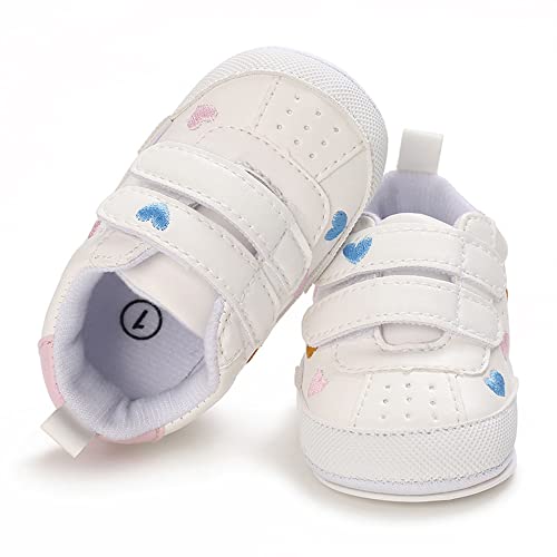 Clowora Baby Boys Girls Shoes Non-Slip Rubber Sole Sneakers Infant First Walking Toddler Crib Shoes Newborn Loafers Flats. (11/Multi-Color,0-6 Months) - Image 2